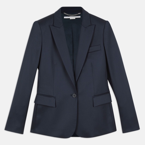 Stella McCartney Navy Wool Suit Blazer - Picture 1 of 4